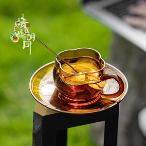 แก้วกาแฟลายลูกพลับมงคล 150 มล. รูปทรงแปลกตา พร้อมหูจับ สำหรับชุดน้ำชายามบ่าย - Product Image 1