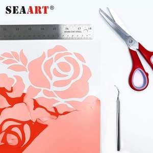 Seaart S907 Color naranja de <span class=keywords><strong>vinilo</strong></span> con sublimación de respaldo fácil de cortar la hierba PU transferencia de calor - Product Image 2