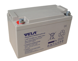 <span class=keywords><strong>Batterie</strong></span> au plomb scellée VELA <span class=keywords><strong>12V</strong></span> <span class=keywords><strong>100AH</strong></span> LFP12100, technologie <span class=keywords><strong>GEL</strong></span>, cycle profond, pour stockage solaire et station de télécommunications - Product Image 5