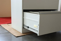 Meubles de rangement en acier pour documents de format A4 à faible hauteur, armoires de classement modernes à deux tiroirs larges, latérales, pour atelier