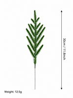 Vente en gros de branches d'aiguilles de pin artificielles de Noël, 35 cm, en PVC, fausse verdure, pour décoration de Noël, arbre de Noël, décoration intérieure, fleuriste, en vrac