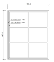 Ventanas fijas de acero Diseño de parrilla de ventana de acero simple