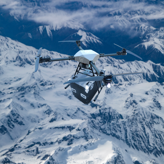 Hot Selling Long Distance 50 Duration Dual Remote Control High Rise Shipping Plane Drone for Delivery