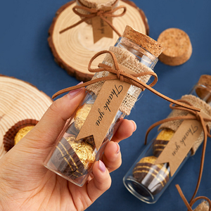 30ml Clear Glass Wishing Vials Small Drift <b>Bottle</b> With Cork for Gift - Product Image 4