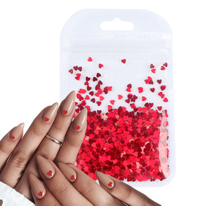 All'ingrosso colorato forme di <span class=keywords><strong>cuore</strong></span> paillettes per unghie <span class=keywords><strong>Glitter</strong></span> fiocchi adesivi Laser olografico <span class=keywords><strong>Glitter</strong></span> per la progettazione di chiodi - Product Image 3