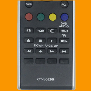 คริสตัลบีดส์รีโมทคอนโทรล CT-90296 สำหรับโตชิบาทีวี 32X3000C 42X3300C 46X32X3300C รหัสคงที่สีดำ - Product Image 3