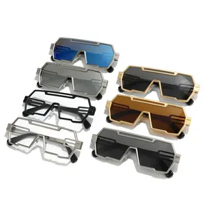 Óculos de sol steampunk antigos personalizados para homens, óculos de sol modernos e irregulares para mulheres S2282 2024
