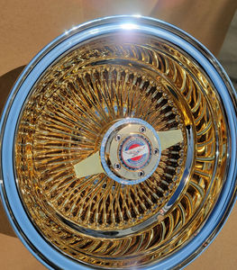 Jante 13x7 en acier chromé, design sport à déport profond inversé, forgée, 5x114.3, ajustement universel, pour voiture de luxe, couleur or, nouvelle - Product Image 5