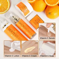 Vitamine C Plus Blanchissant Ensemble De Soins De La Peau Noir Collagène Ensemble de soins de la peau blanchissant et éclaircissant pour le visage de marque privée