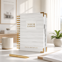 Carnet de notes A5 personnalisé avec logo, couverture rigide, spirale, journal, bloc-notes, agenda, fournitures de bureau, vente en gros