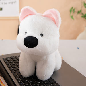 Nouvelle Arrivée Adorable Peluche West Highland White <span class=keywords><strong>Terrier</strong></span>, Jouet en Peluche Chien Blanc Super Doux, Poupée Créative Mignonne en Forme de Chiot - Product Image 4