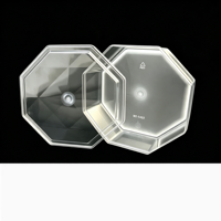 Boîte à gâteau carrée en plastique transparente, jetable et recyclable, boîte à biscuits, boîte à tiramisu, boîte à pizza, boîte à sushi, boîte à pain, emballage pour chocolat