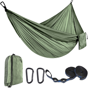 Hamaca de Paracaídas de Nailon 210T Ultraligera Personalizada para Exteriores, Plegable y Portátil, Capacidad de 200 kg, para Viajes y Campamentos, para 1-2 Personas - Product Image 3