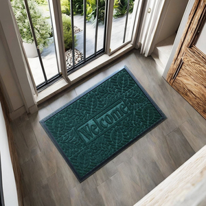 Paillasson d'entrée moderne pour la maison, tapis de couloir anti-poussière et anti-salissures, antidérapant, à motif géométrique en relief - Product Image 3