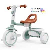 Tricycle pliable personnalisé OEM pour enfants de 1 à 6 ans, poussette-tricycle pour bébé, en promotion, tricycle 3-en-1 pour enfants