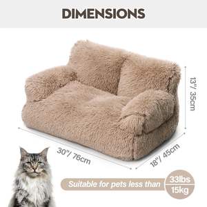 Vom Haustier-Ausstatter: Süßes Kleines Hundebett Katzen-Hunde-Sofa mit Abnehmbarem, Waschbarem Bezug - Product Image 2