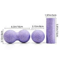 Ensemble de balles de massage EPP légères, haute densité, balle de massage en forme d'arachide, mini-rouleaux de massage, qualité alimentaire, plusieurs tailles, pour les muscles