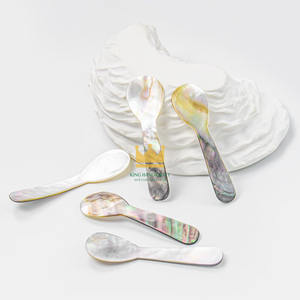 Cuillère à caviar moderne et écologique en nacre, cuillère en coquille, faite à la main, 100% matériau naturel pour les fêtes et les cadeaux, prix - Product Image 4