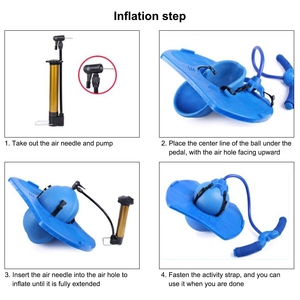 Bomba de bola con mango Jumper High Bounce Jump Trick Board PVC Pogo Bouncing Ball Jóvenes Niños Niñas Adultos Fitness Actividad al aire libre - Product Image 4