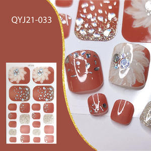 Yas Cross-Border - Pegatinas 3D para Uñas de los Pies, Estilo Europeo y Americano, Impermeables, Coloridas, para Mujer - Product Image 2