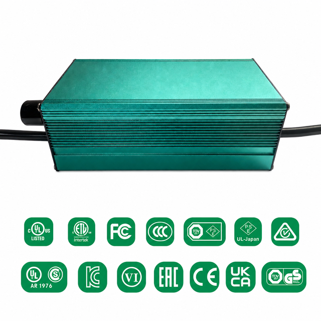 CE SAA KC Certified 48V 8A Lithium Battery Charger for Electric Vehicles Golf Buggy with OTP OVP Protection