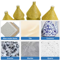 Foret conique multifonctionnel diamanté brasé sous vide 4-en-1 de 38 mm/50 mm pour granit, marbre, porcelaine, quartz