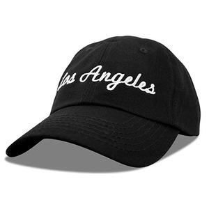 Casquette de baseball en coton noir à 6 panneaux, personnalisable avec broderie, pour hommes et femmes, style Los Angeles, vente en gros - Product Image 1