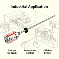 Measuring Instrument with a Range of 25mm to 7620mm, Specifically Designed for Built-in Installation in Hydraulic Systems.