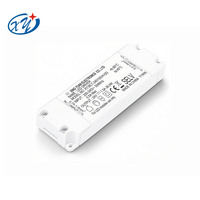 Driver de LED 24V 36W Alimentation 2.5A, 100V-240Vac à 12V DC Transformateur LED Basse Tension Adaptateur Ultra Mince pour Bande LED