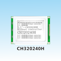 CH320240H ChuanHangDisplay 5.1 Inci COB 320240 Modul LCD Grafis 320X240 Layar Matriks Titik RA8806 Tanpa Pengontrol Tambahan