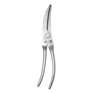 Stainless Steel <b>Kitchen</b> <b>Scissors</b> Straight Head Non Slip Home Use Multi Functional Fish Scale Scraper - Product Image 4