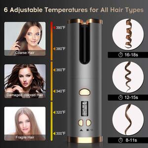 Venta caliente inalámbrica automática magia rizador de pelo recargable Mini de viaje <span class=keywords><strong>sin</strong></span> rizador de pelo/ - Product Image 3