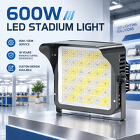 Projecteur LED de stade IP67 300W 400W 600W 1000W avec puces SMD5050, angle de faisceau et température de couleur réglables pour les terrains de sport