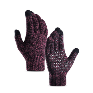 <span class=keywords><strong>Guanti</strong></span> Invernali Unisex con <span class=keywords><strong>Dita</strong></span> Intere per Touchscreen, Antiscivolo con Gel <span class=keywords><strong>di</strong></span> Silicone, Polsino Elastico, Termici con Fodera in Morbida <span class=keywords><strong>Lana</strong></span> per Ciclismo, Sci e Feste - Product Image 5