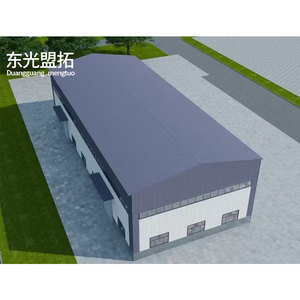 Xây dựng nhà kho Kết Cấu Thép đúc sẵn lớn, sử dụng thương mại, thiết kế kiến trúc nhà máy kim loại làm bằng thép - Product Image 5