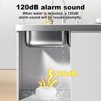 Détecteur de fuite d'eau indépendant WALE économique avec alarme sonore 120 dB – Dispositif de surveillance et de détection des fuites d'eau