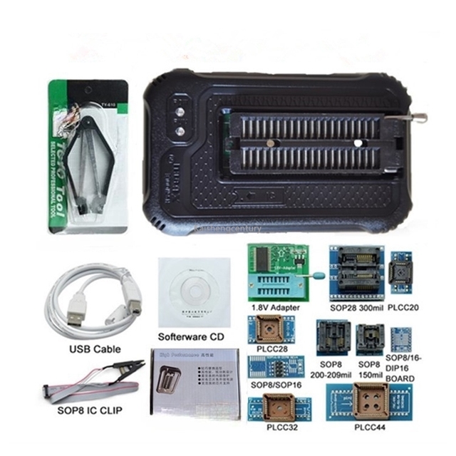 XGECU T48 (TL866-3G) Programmer with Adapter, Supports 30000+SPI/Or/NAND Flash/EMC BGA/TSOP/SOP/PLC 2022 Integrated Circuits