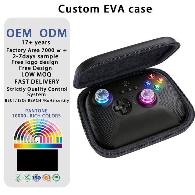 Portable EVA Waterproof Zipper Hard Protective Handbag GamePad Storage Switch Pro Xbox PS4/5 Controller Carrying Handle Case 5