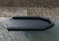 Plateforme de mise à l'eau gonflable portable pour bateaux, quai flottant pour l'amarrage de yachts en eaux peu profondes