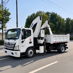 รถบรรทุก Foton Aumark 4x2 แบบเทท้าย พร้อมเครนบูมแบบพับได้ 4 ตัน - Product Image 2