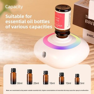 New <b>Mini</b> Essential Oil Capacity30ml Ultrasonic Aromatherapy Machine Rotating <b>Lantern</b> Portable Charging US Household Desktop - Product Image 3