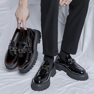 <span class=keywords><strong>Zapatos</strong></span> de <span class=keywords><strong>Vestir</strong></span> con Suela Gruesa QF1, Mocasines <span class=keywords><strong>Cómodos</strong></span> e Informales para <span class=keywords><strong>Hombre</strong></span>, que Aumentan la Estatura - Product Image 5