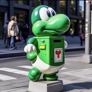 Statue de personnage de <span class=keywords><strong>Mario</strong></span> personnalisée en fibre de verre sculpture <span class=keywords><strong>Mario</strong></span> Brother <span class=keywords><strong>Mario</strong></span> boîte aux lettres - Product Image 4