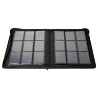 Lot de 12 classeurs de commerce en cuir Pu de conception Unique à 9 poches, classeurs de cartes à chargeur supérieur de qualité supérieure