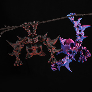 Ornement de chauve-souris imprimé en 3D qui brille dans le noir, figurine pendentif, jouet pour enfants qui brille dans le noir pour Halloween, modèle - Product Image 1