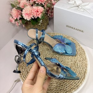 Designer New Style 2025 Best Seller Women Square Toe 8CM <b>Heel</b> Sandals - Product Image 6