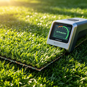 Gazon artificiel E02 pour l'Afrique, gazon synthétique PE, vente directe d'usine, 2,5 cm, résistant aux UV, anti-soleil, spécialement conçu. - Product Image 4