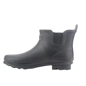 fashion woman rain waterproof low MOQ garden Women's Ankle Rain Boots Waterproof Chelsea Boots