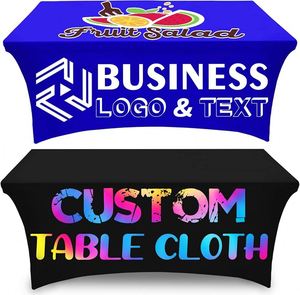 Nouvelle Collection : Housses Publicitaires Modernes en Tissu Extensible Spandex pour Tables Hautes et Rectangulaires de Banquets – Vente en Gros - Product Image 3