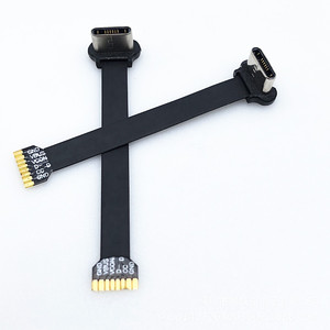 Großhandel T-Form Down Angle Typ C USB FPC Flach kabel Ultra dünne Rückseite Clip 8Pin FPC Ladekabel mit Typ C Stecker - Product Image 6